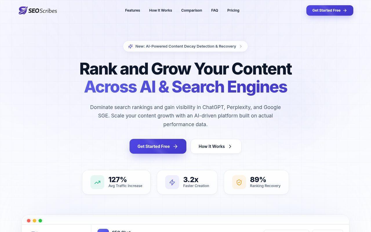 SEOScribes screenshot